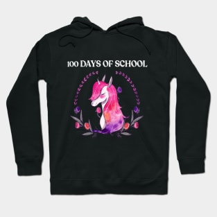 100 Days Of School Unicorn Hoodie